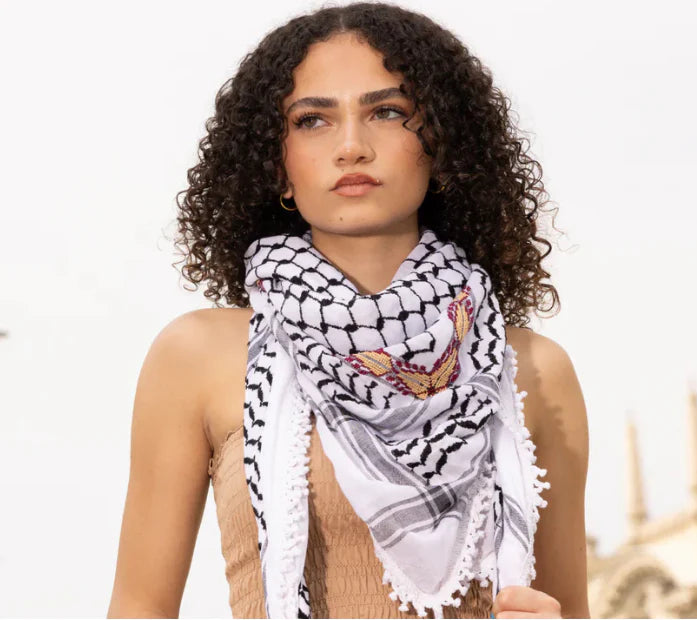 Keffiyeh White Flame
