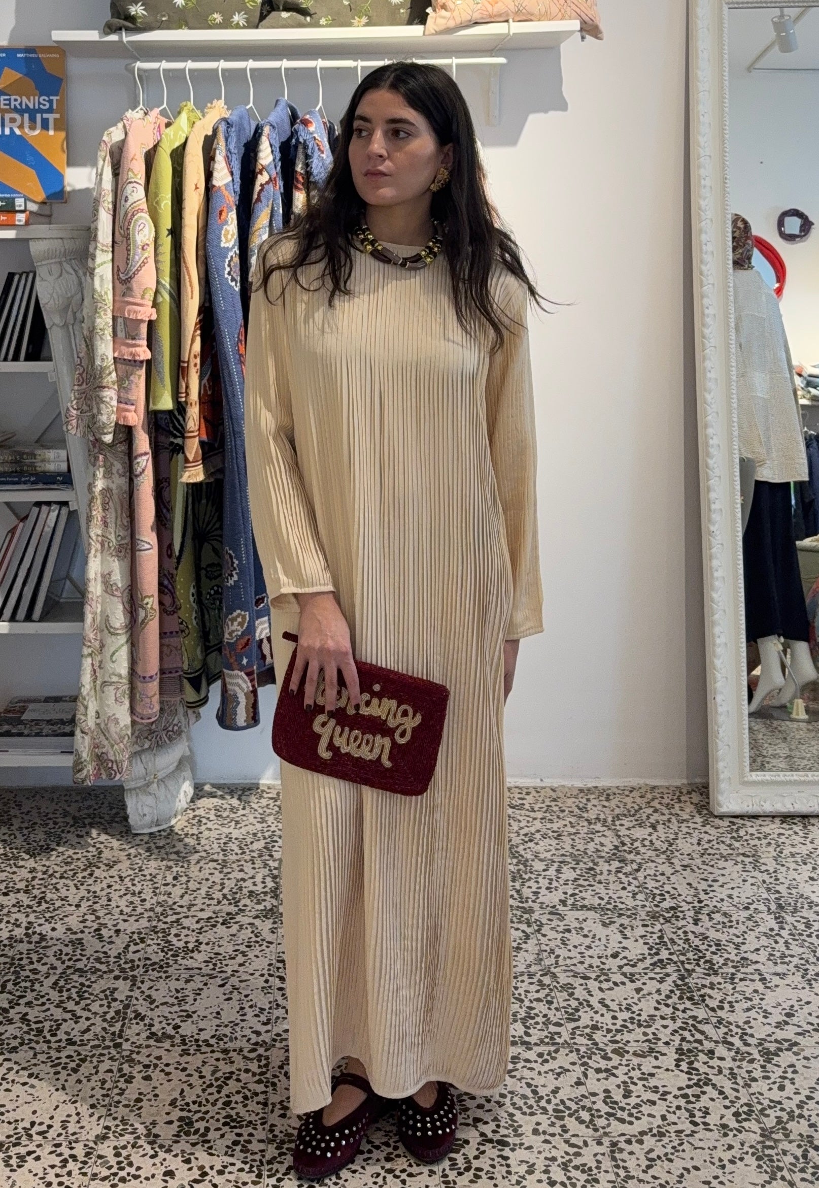 The Jackson Beaded Dancing Queen Clutch