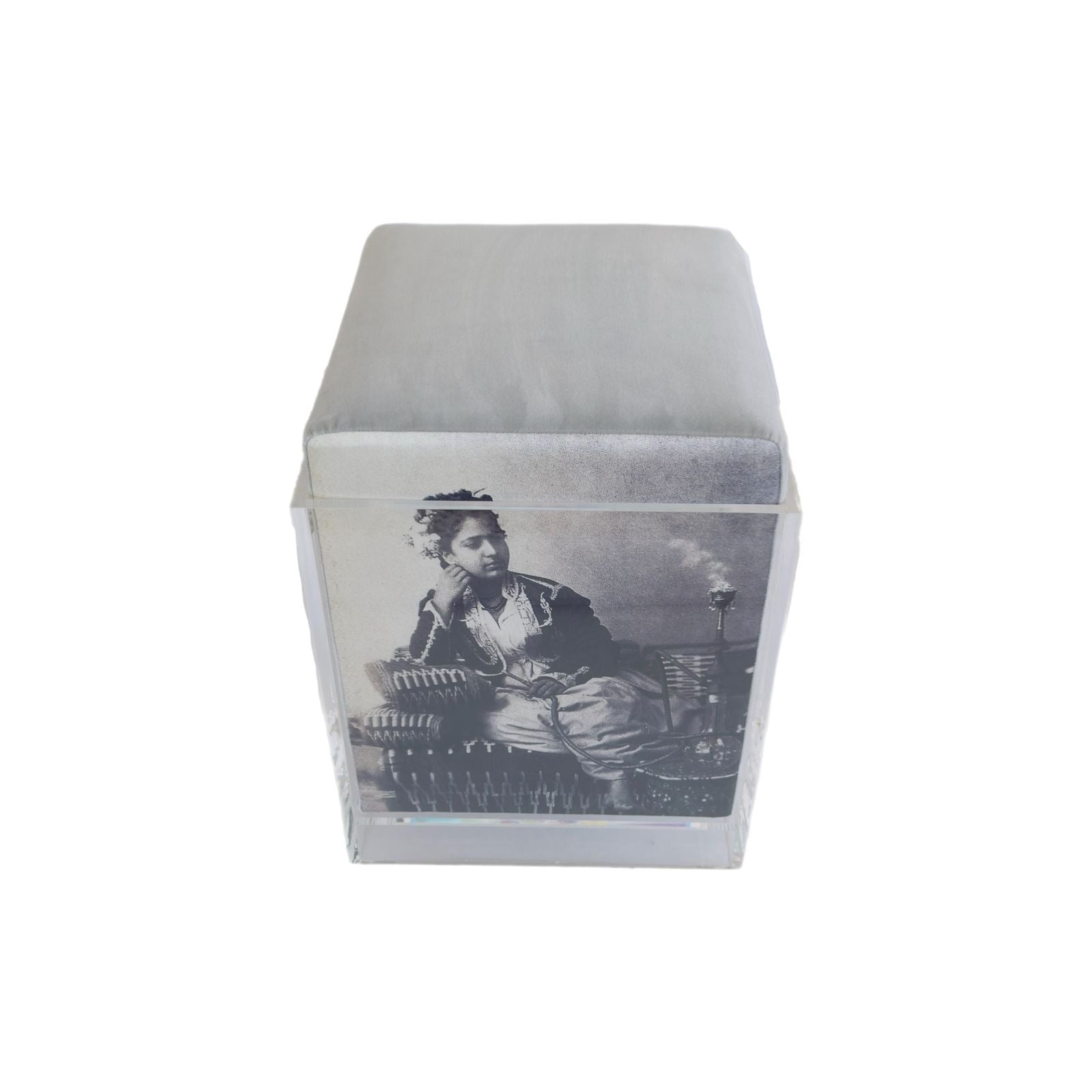 Nada Debs Vintage Floating Stool - Silver