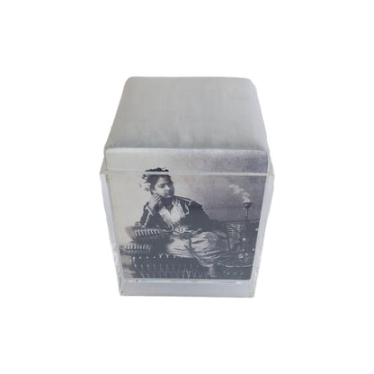 Nada Debs Vintage Floating Stool - Silver