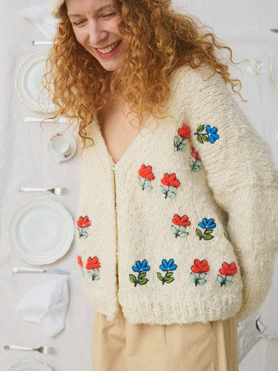 Ernst Embroidered Cardigan - The Tableware