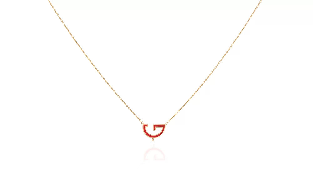 LRJC  حب Necklace - Red