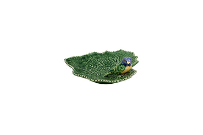 Cineraria Leaf with Blue Bird