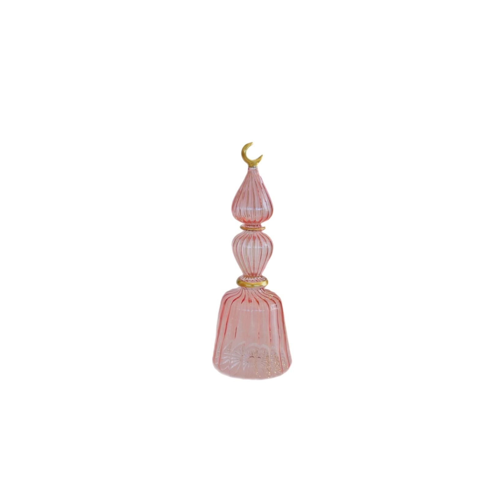 Glass Minaret Pink & Gold
