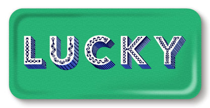 Lucky / Green Tray 32x15cm