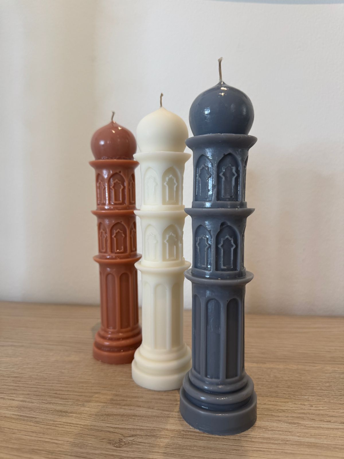 Color Block Minaret Candle - Small