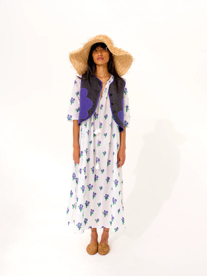 The Sherazade White Dress - Flower