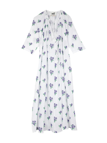 The Sherazade White Dress - Flower