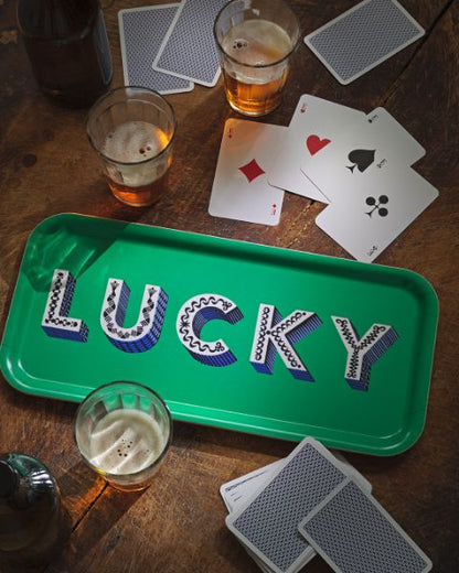 Lucky / Green Tray 32x15cm