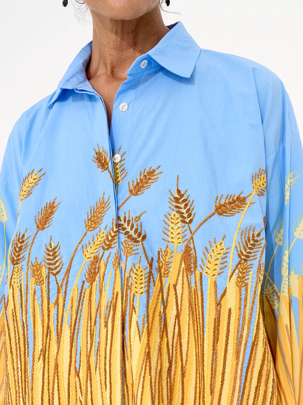 The Greta Shirt - Wheat