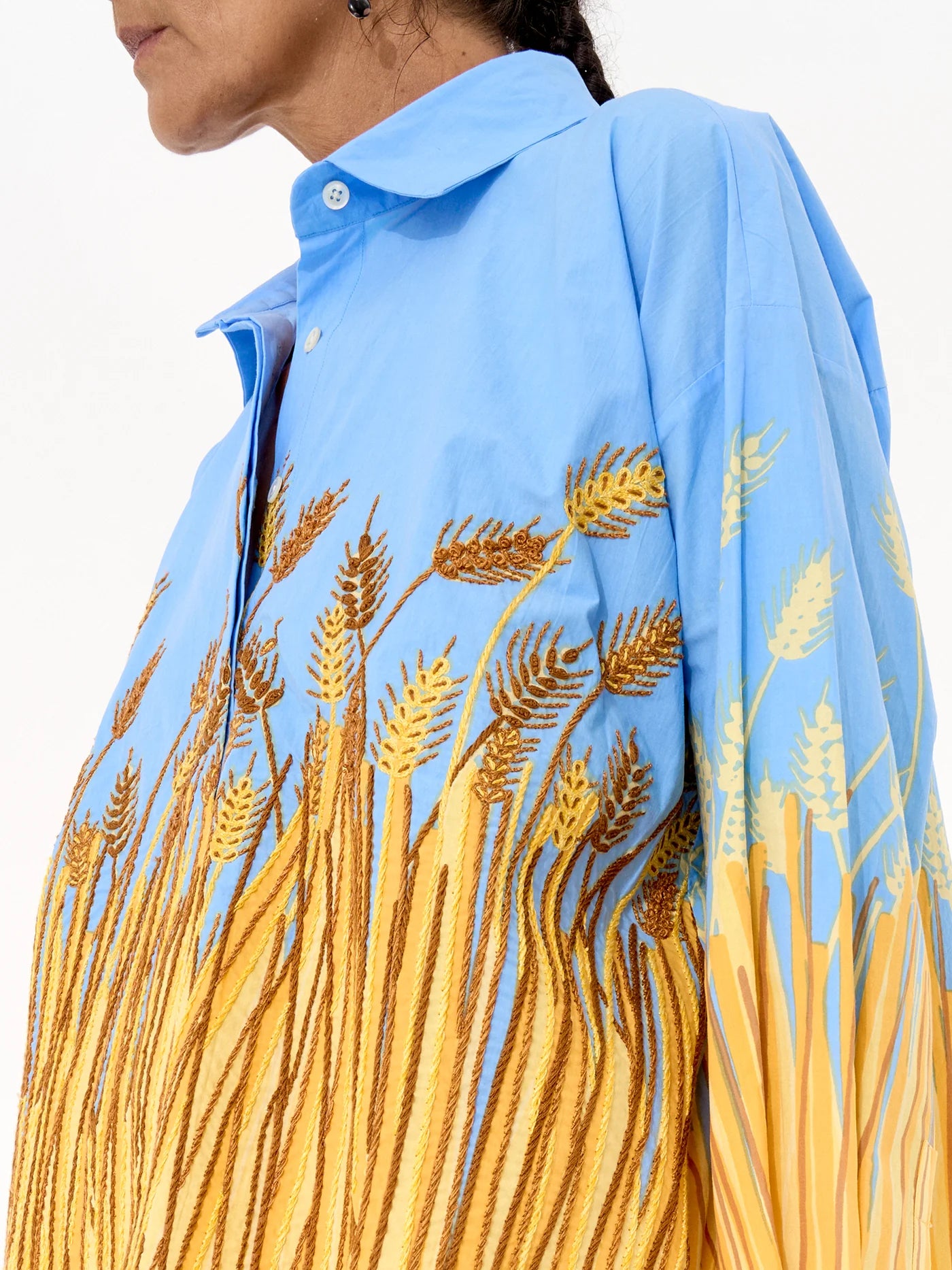 The Greta Shirt - Wheat