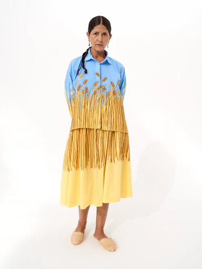 The Greta Shirt - Wheat