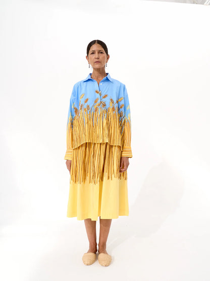 The Greta Shirt - Wheat