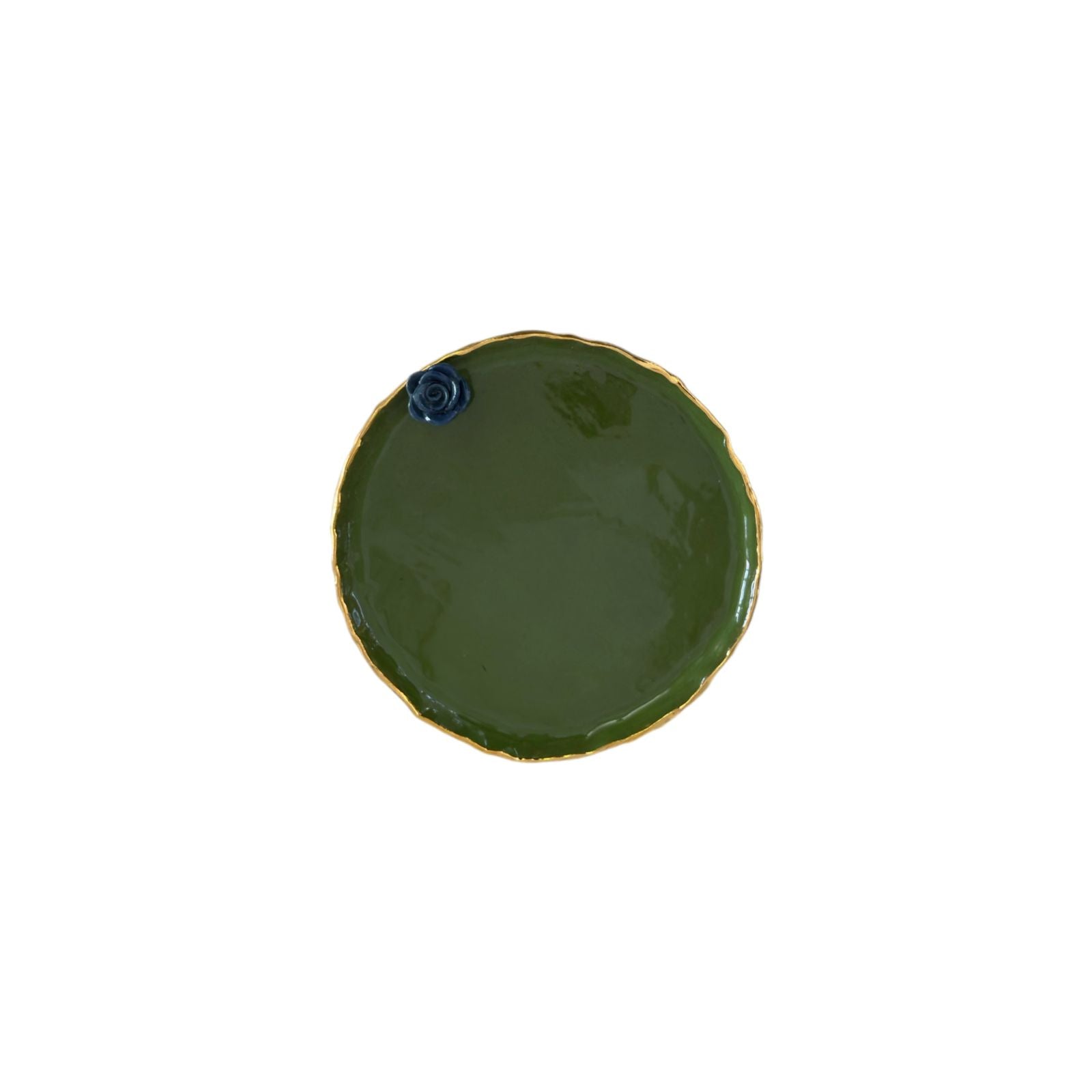 Ceramic Plate with Flower