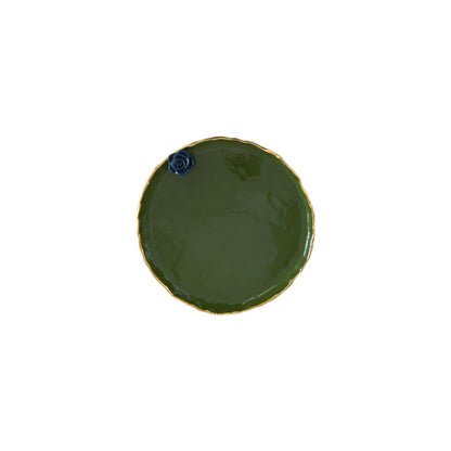 Ceramic Plate with Flower
