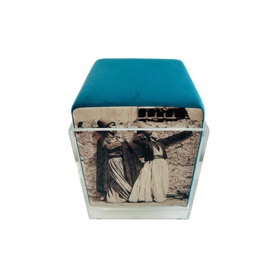 Nada Debs Vintage Floating Stool - Blue