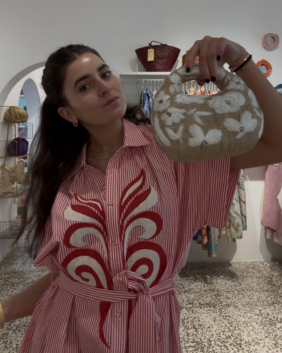 Serpui Michelle Flowery Bag