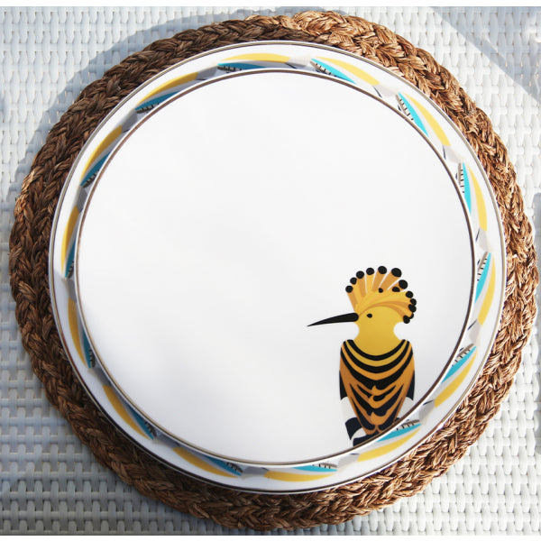 Silsal Sarb Dinner Plate - Hoopoe