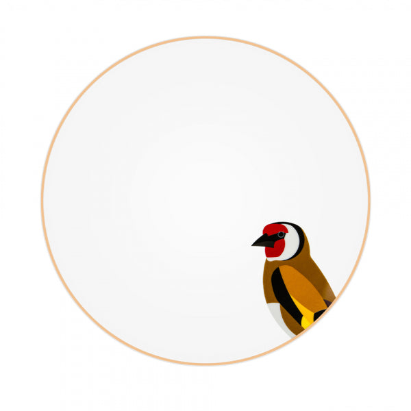 Silsal  Sarb Dinner Plate - European Goldfinch