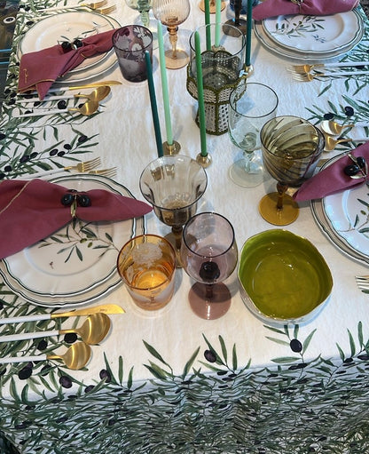 Olive Branch Dessert Plates - Set of 6