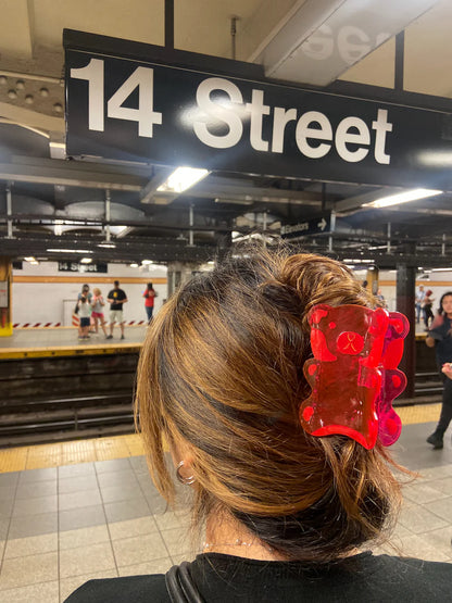 Giant Gummy Bear Hand Painted Claw Hair Clip