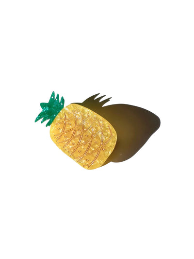 Pineapple Hand Painted Claw Hair Clip
