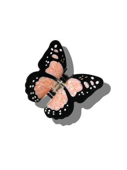 Monarch Butterfly Hand Painted Claw Hair Clip