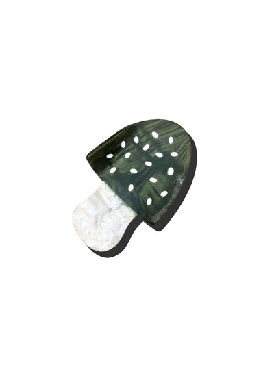 Mushroom Hand Painted Claw Hair Clip