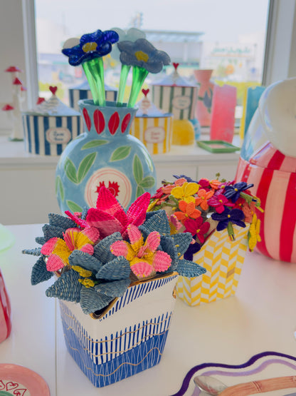 Pop Corn Hand Painted Porcelain Open Box