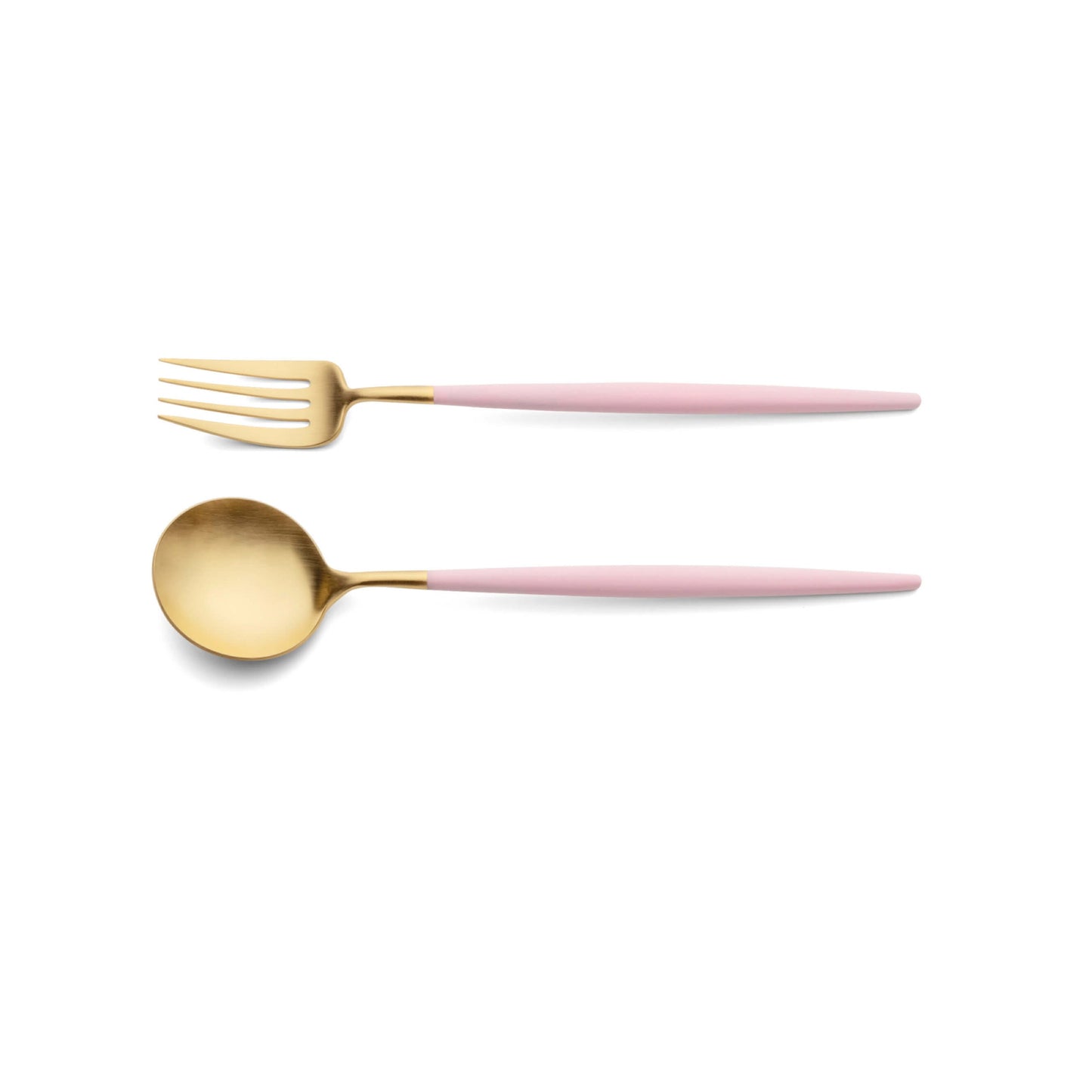 Goa Cutlery Serving Fork & Spoon - Gold