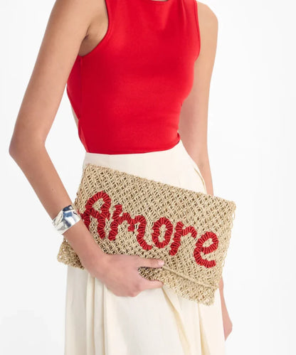 The Jackson Jute Clutch Milly - Amore