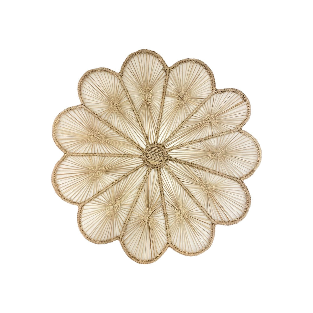 Daisy Scalloped Round Placemat