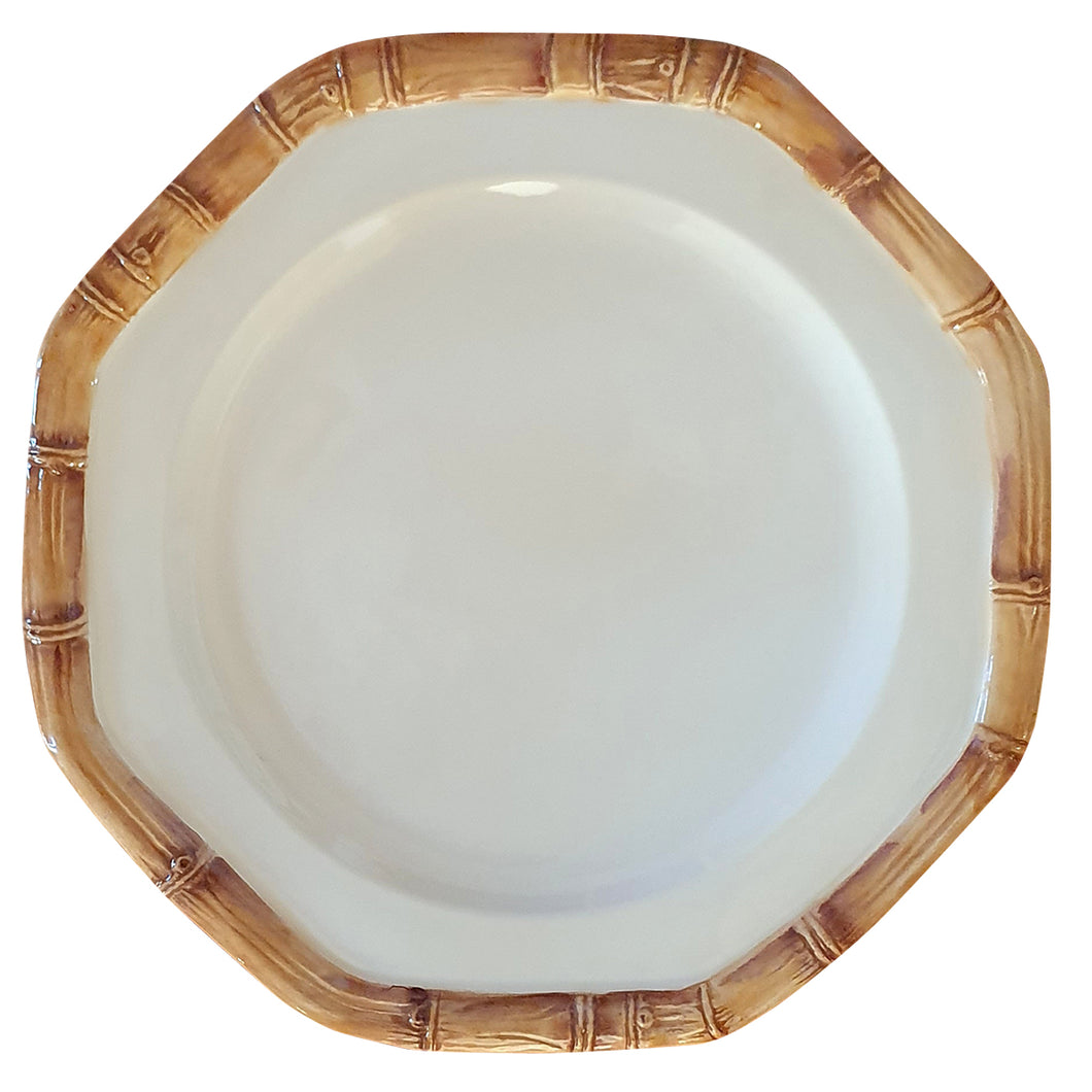 Les Ottomans Bamboo Porcelain Salad Plate