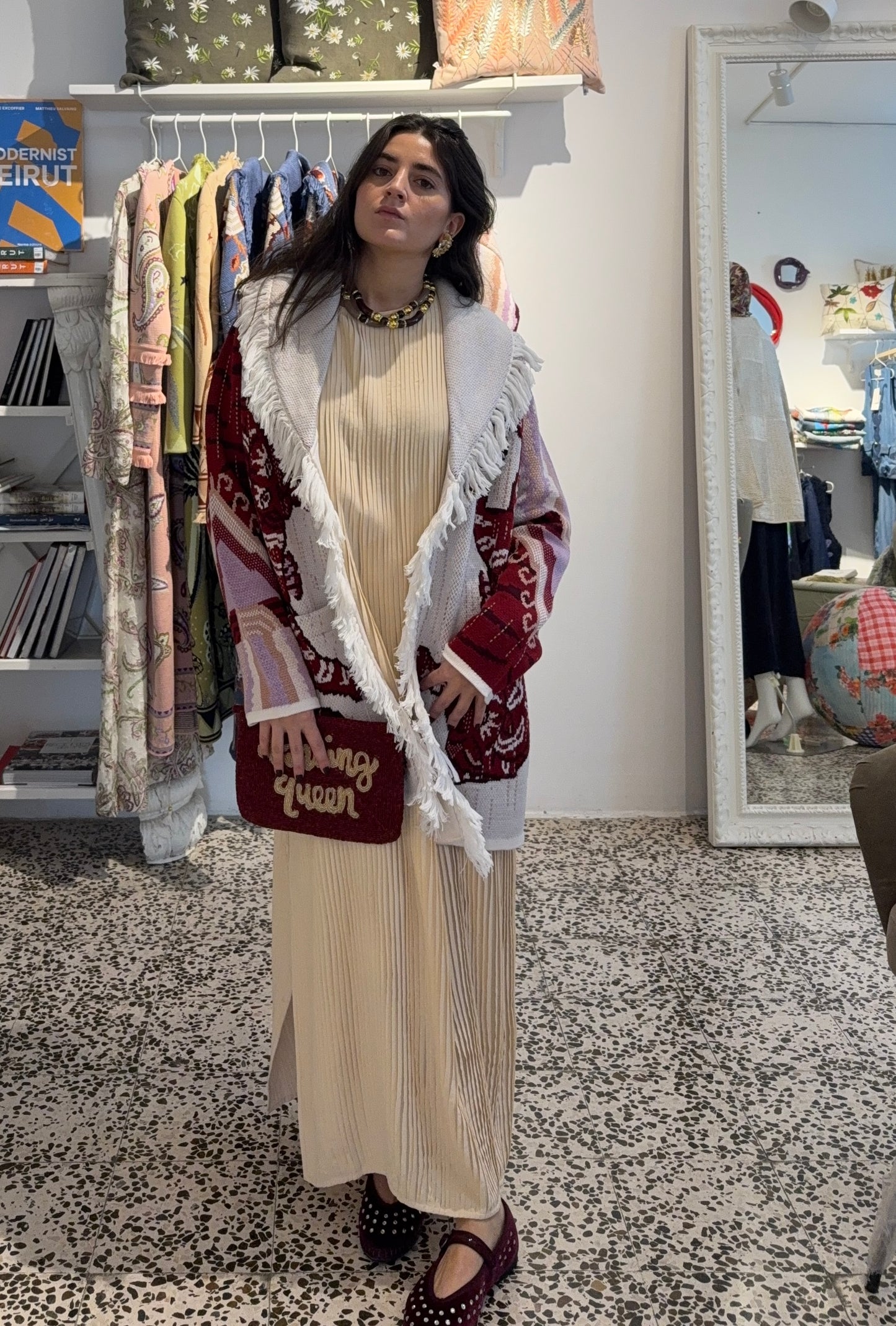 The Jackson Beaded Dancing Queen Clutch