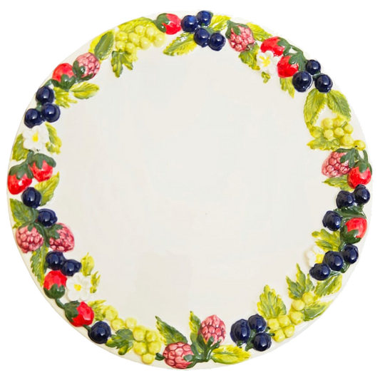 Les Ottomans Berries Porcelain Charger Plate