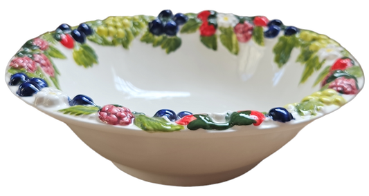 Les Ottomans Berries Porcelain Serving Bowl