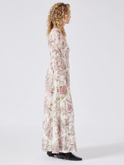 Hayley  Menzies Jimi Silk Jacquard Shirt Dress