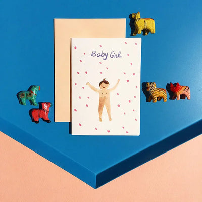 Zenobie Baby Girl Greeting Card
