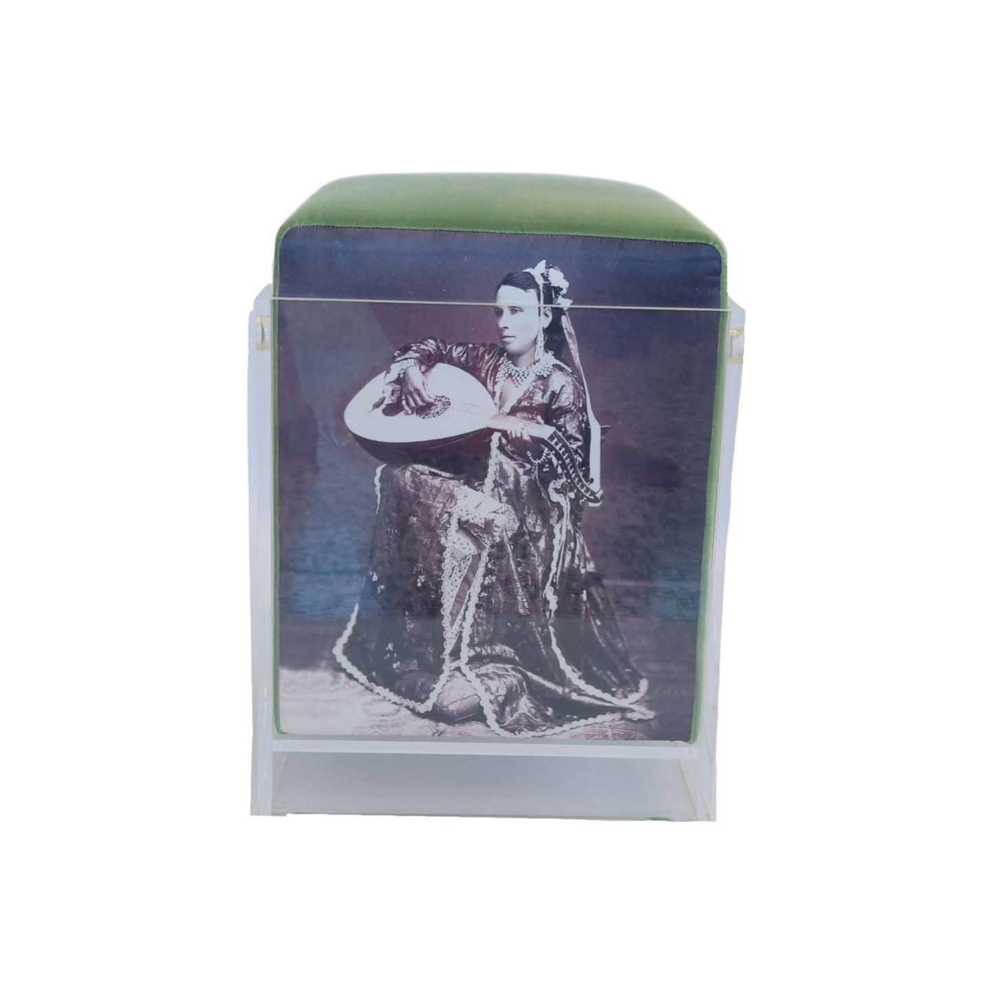 Nada Debs Vintage Floating Stool - Green