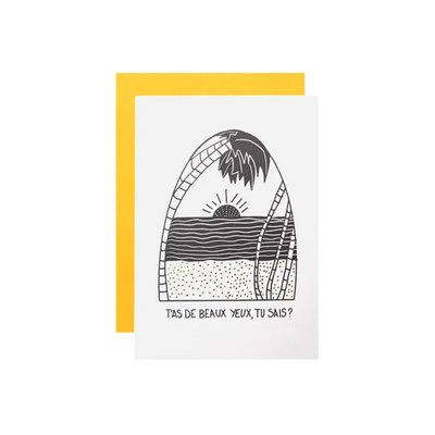 Zenobie Beaux Yeux Greeting Cards