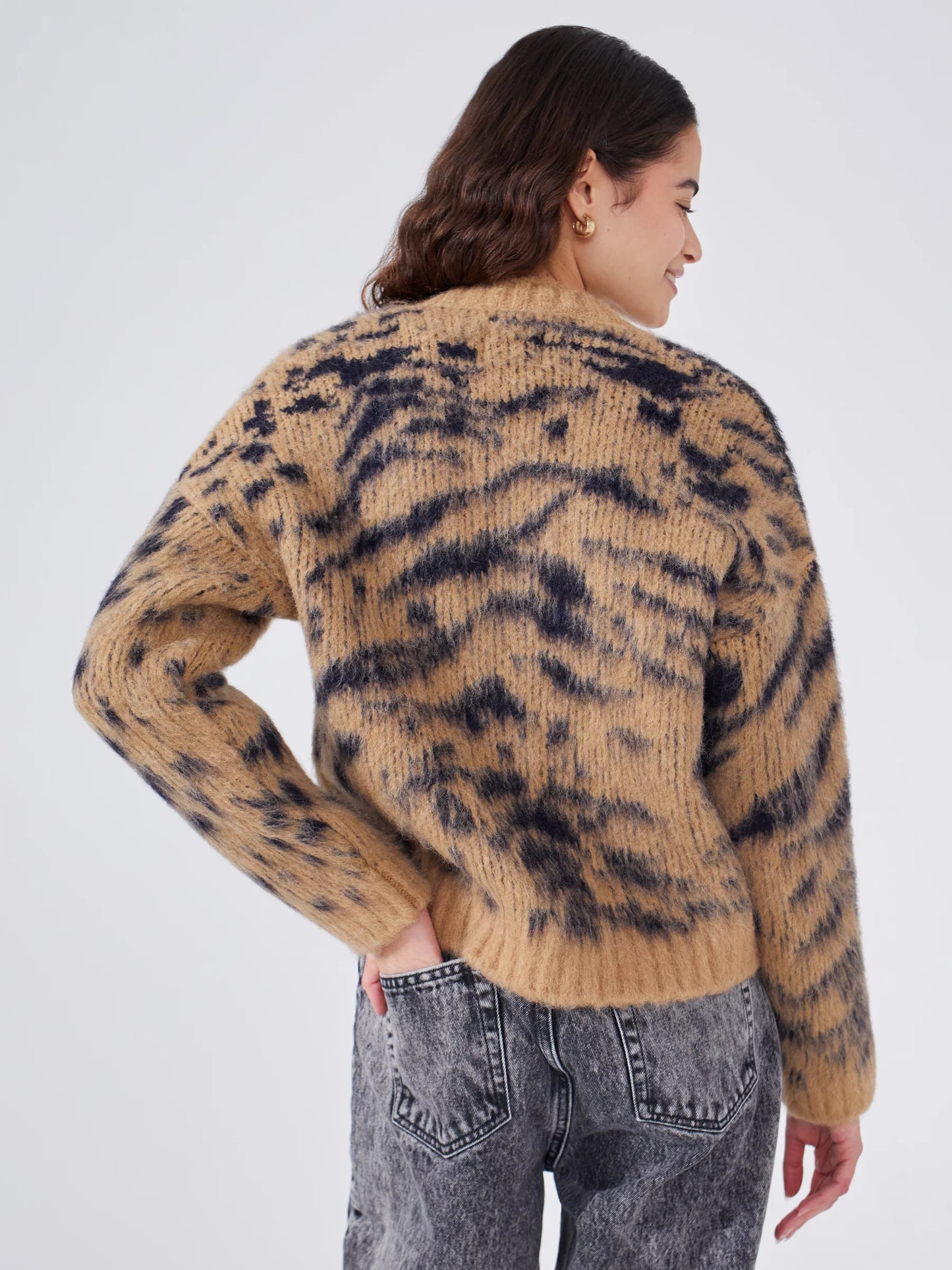 Hayley  Menzies Big Meow Alpaca Jacquard Cardigan