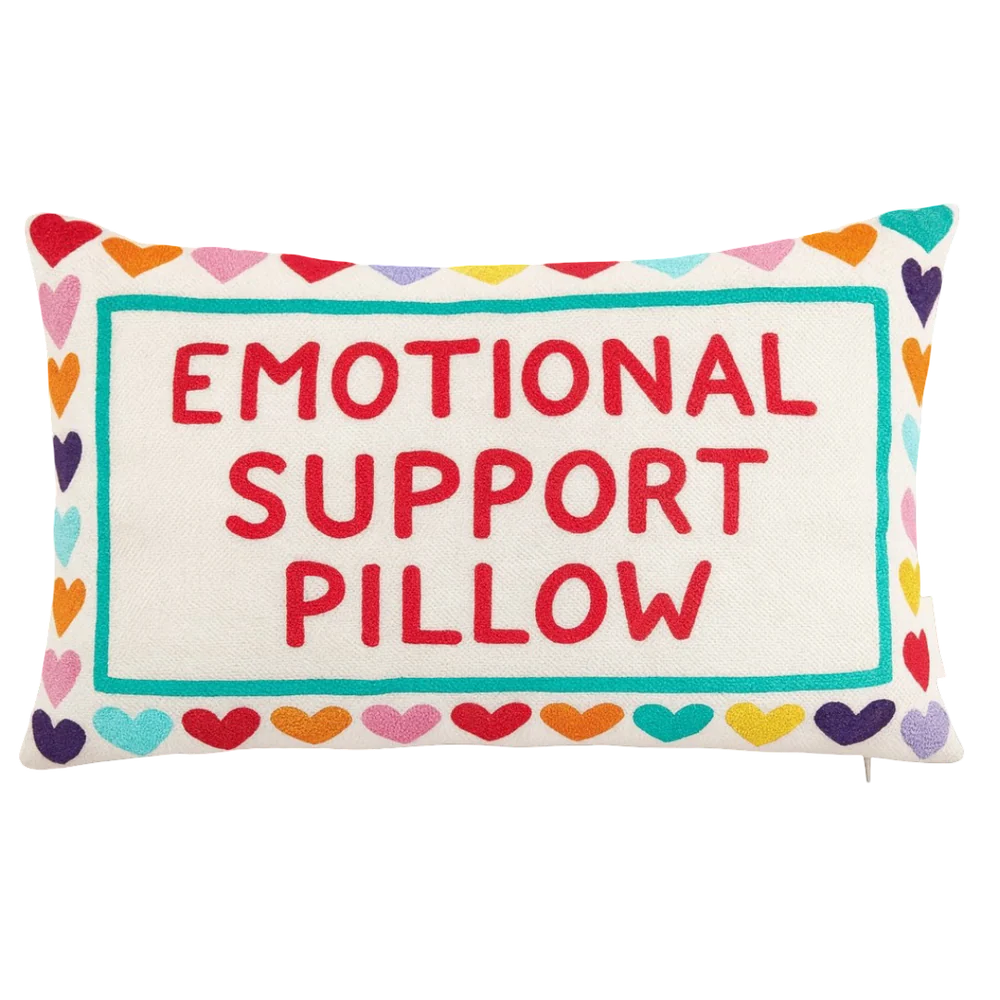 Emotional Support Needlepoint Cushion
