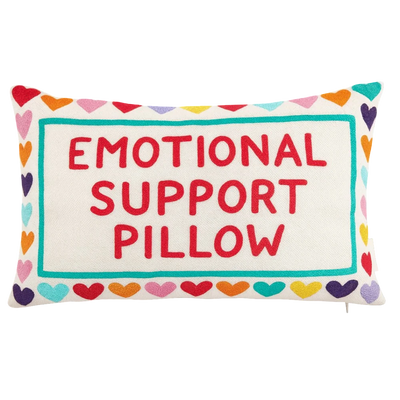 Emotional Support Needlepoint Cushion