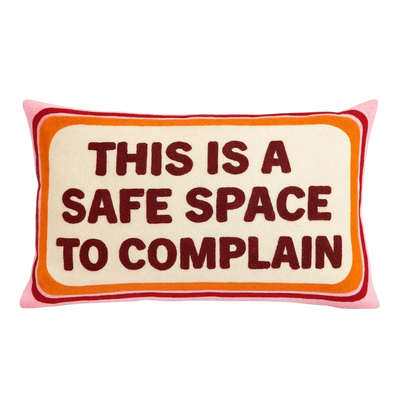 Safe Place To Complain Needlepoint Cushion