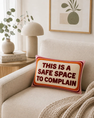 Safe Place To Complain Needlepoint Cushion