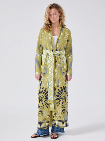 Hayley  Menzies Magic Leopard Duster Green