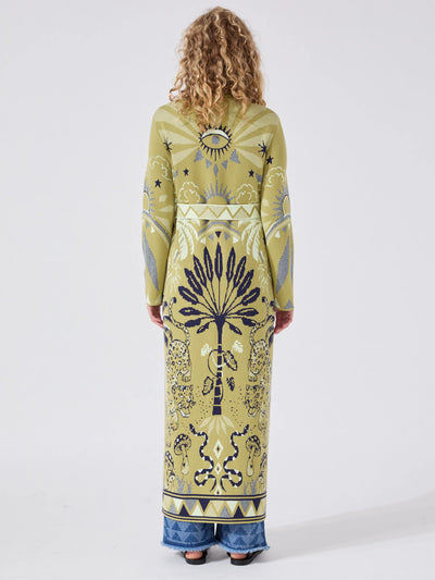 Hayley  Menzies Magic Leopard Duster Green