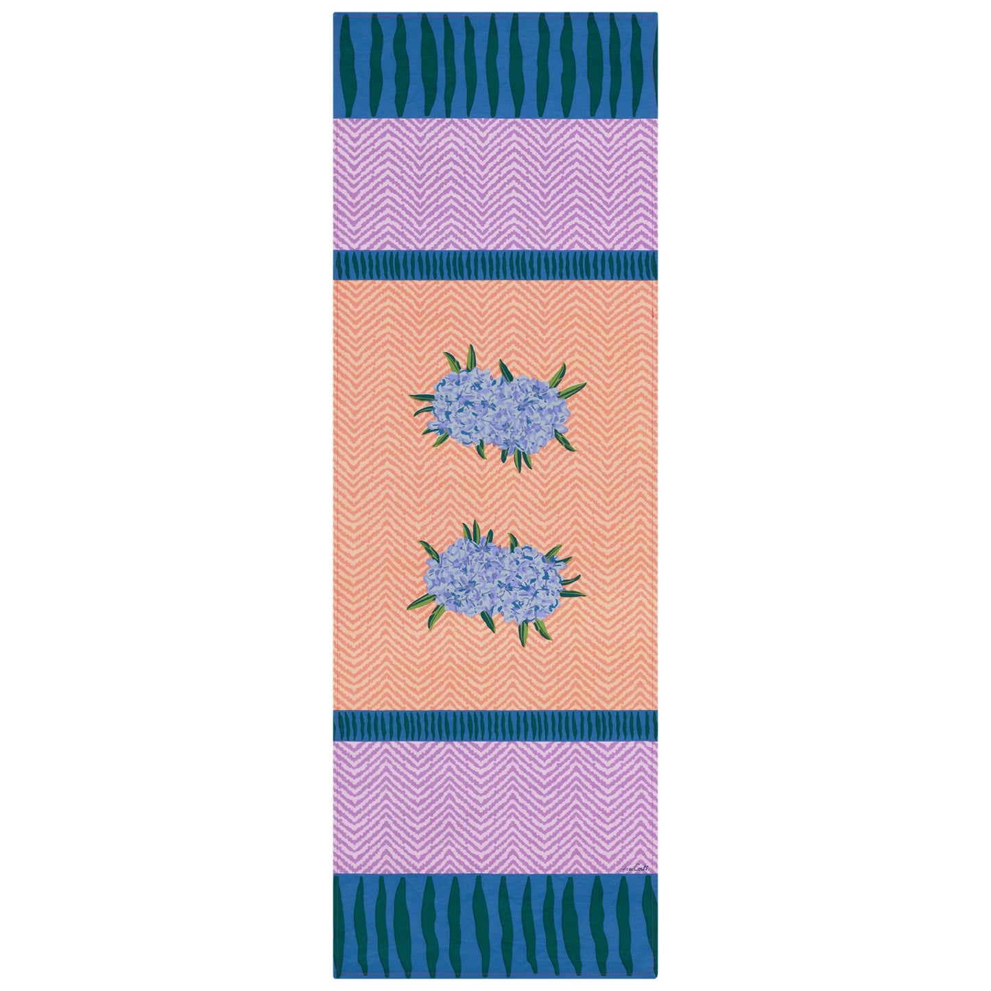 Oleander Lilac Cotton Runner