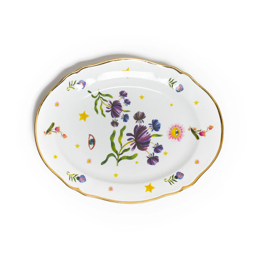 Bitossi Home Oval Platter Porcelain - Floral