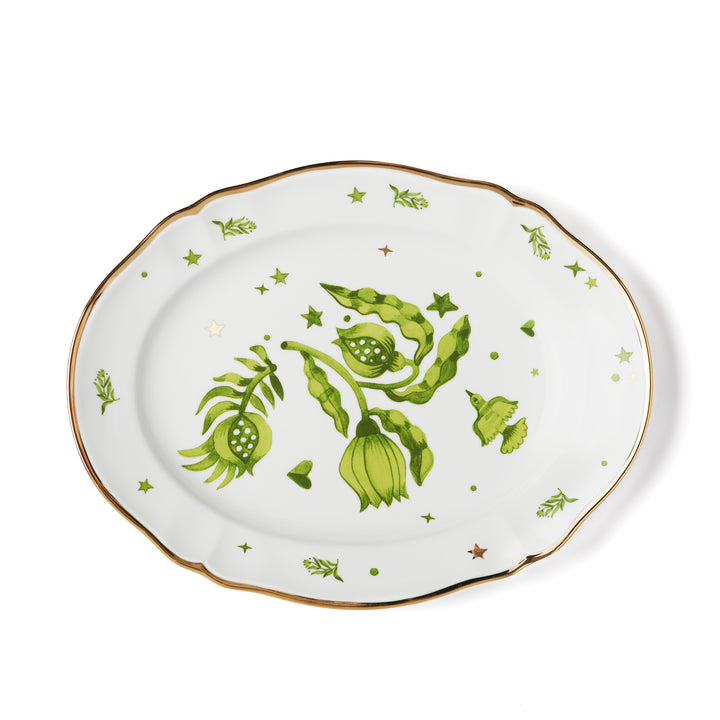 Bitossi Home Oval Platter Porcelain - Green
